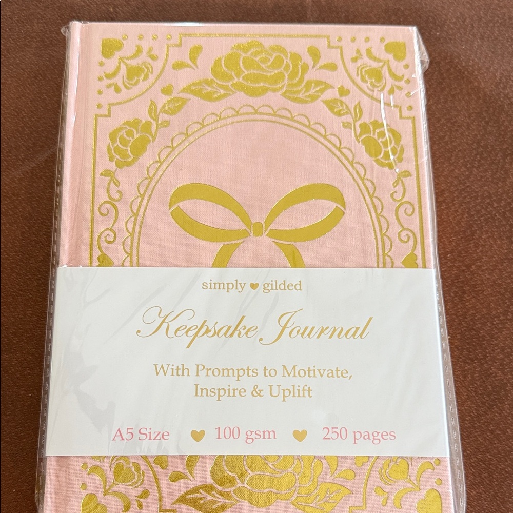 Brand new Simply Gilded Keepsake Journal - Pink & Gold